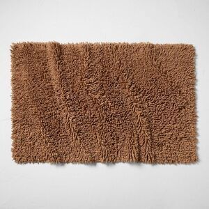 Open Box - Casaluna -  Cotton Looped 40x24" Bath Rug Mélange Mac Brown